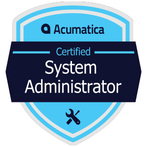 Acumatica Certified System Administrator