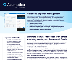 Acumatica's Advanced Expense Management Module