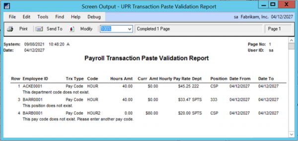 Copy Paste Payroll Transactions from Excel - Microsoft Dynamics GP