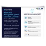 Distribution Management System Evaluation Checklist