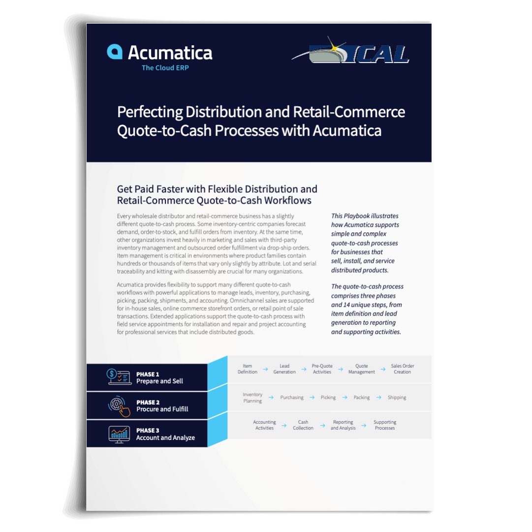 Perfecting Distribution and Retail-Commerce Quote-to-Cash Processes with Acumatica