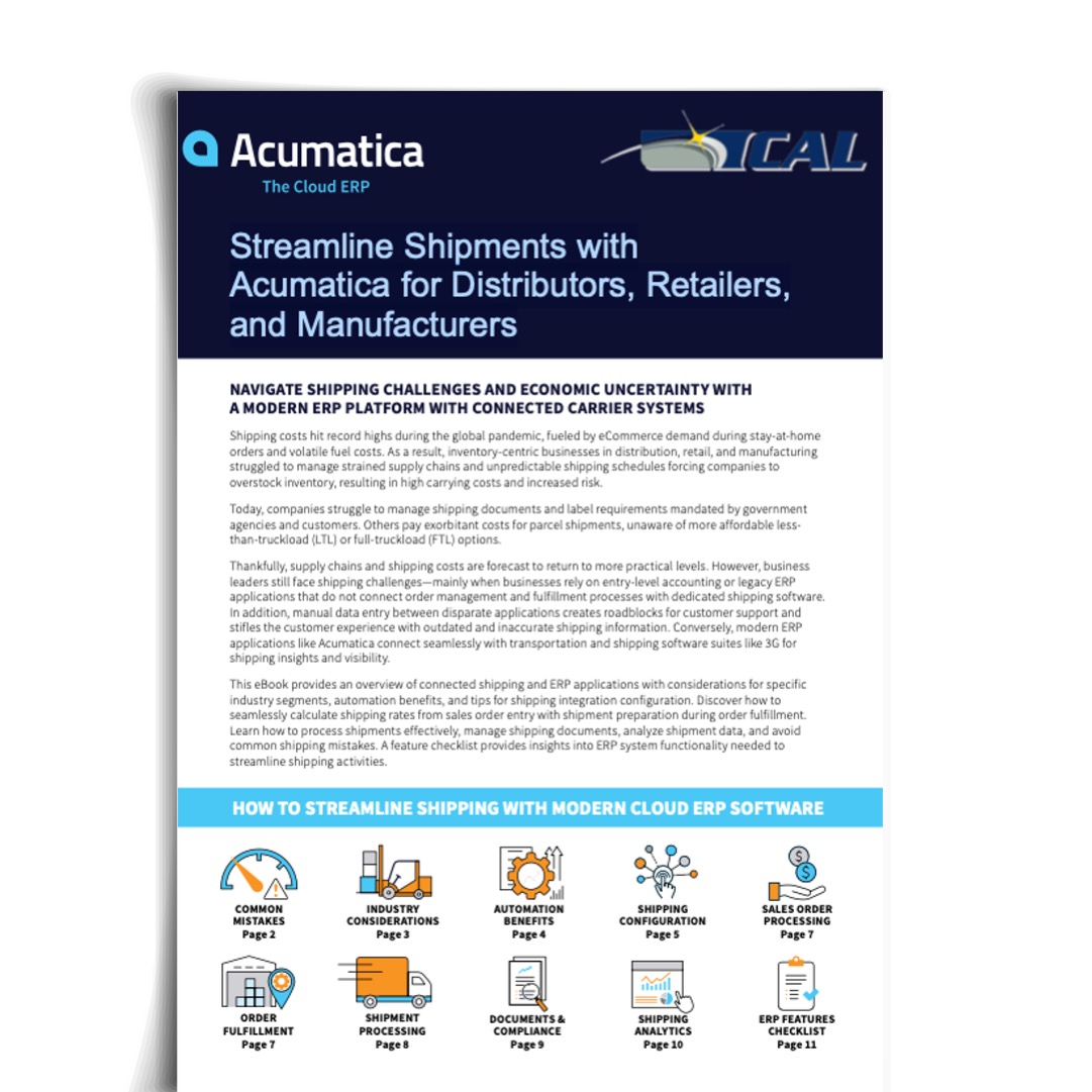 Streamline Shipments with Acumatica for Distributors, Retailers, and Manufacturers
