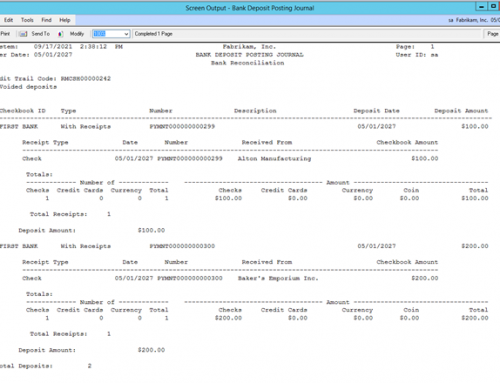 Dynamics GP 2015 – Void Intercompany Journal Entries