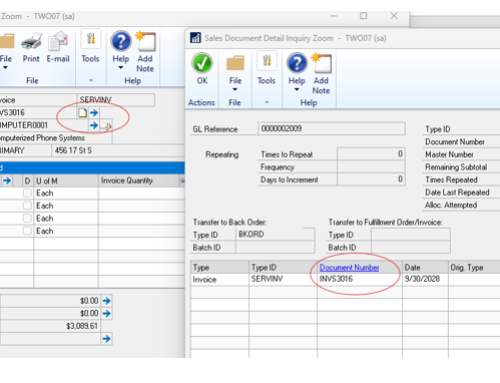 Microsoft Dynamics GP October 2024 Release New Feature – Sales Document drill back capability