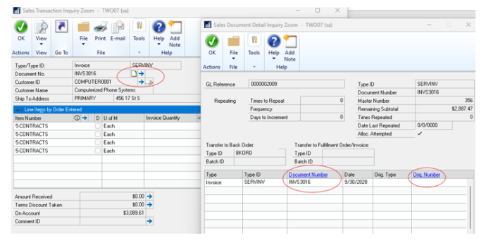 Microsoft Dynamics GP October 2024 Release New Feature – Sales Document drill back capability